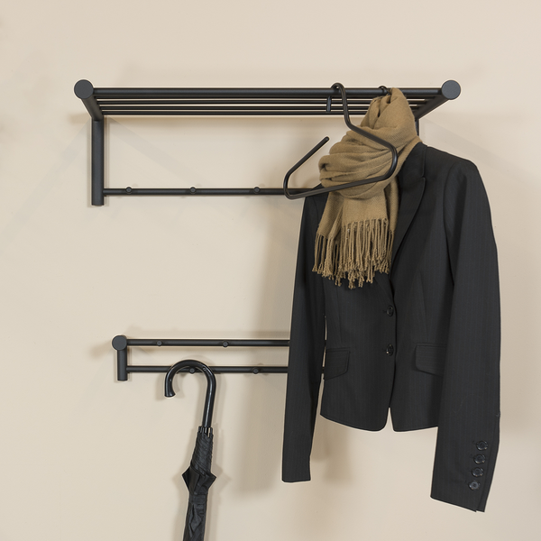 Wandgarderobe Sunol II - Metall - Schwarz