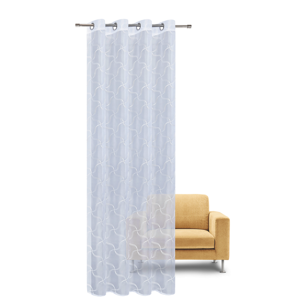 Ösenschal Hansi - Polyester - Weiß