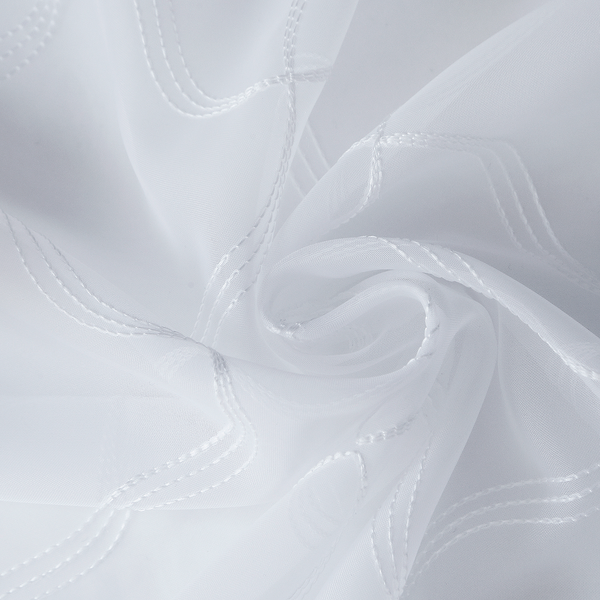 Ösenschal Hansi - Polyester - Weiß