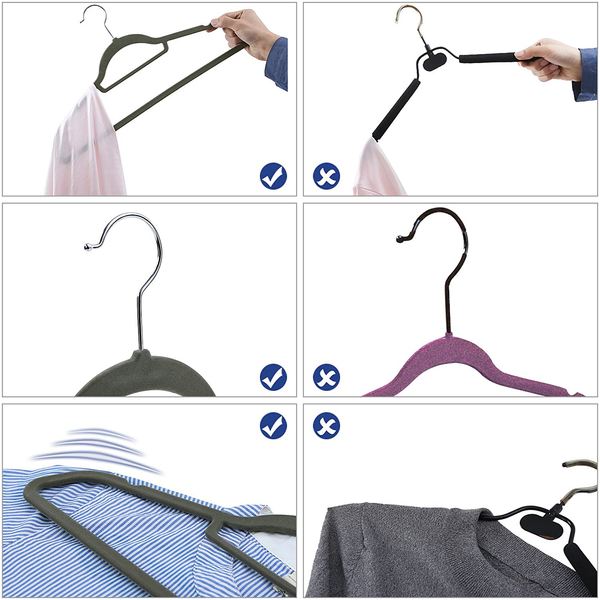 Kleiderbügel Artix (100er-Set) - ABS-Kunststoff - Grau