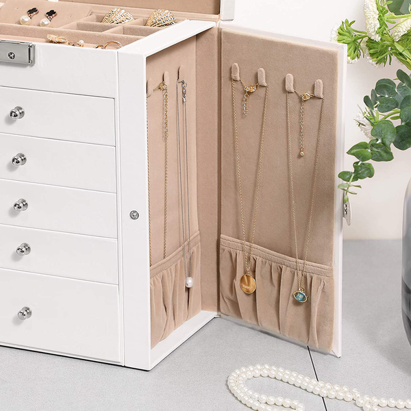 Schmuckkasten Blair - MDF / Polyurethane - Weiß