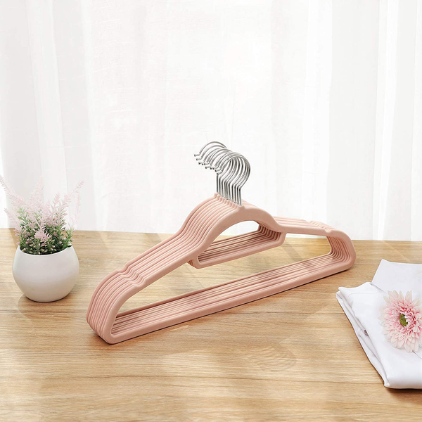 Kleiderbügel Ashbury (50er-Set) - ABS-Kunststoff - Rosa / Weiß