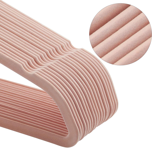 Kleiderbügel Ashbury (50er-Set) - ABS-Kunststoff - Rosa / Weiß
