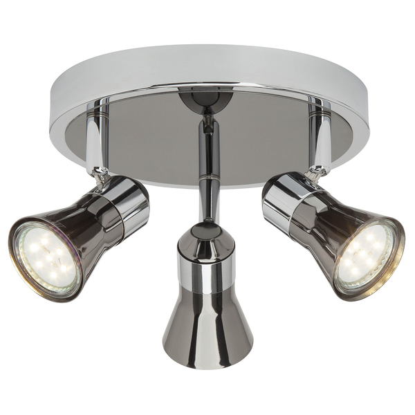 LED-Deckenleuchte Jupp - Stahl - 3-flammig - Flammenanzahl: 3