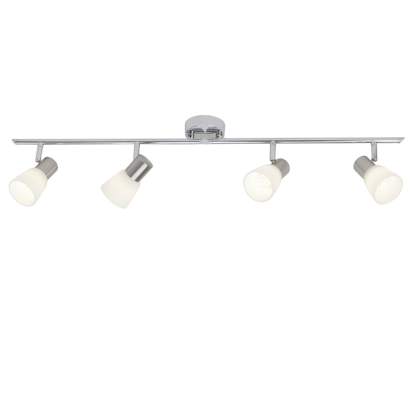 LED-Deckenleuchte Janna - Polyethylen / Eisen - Flammenanzahl: 4