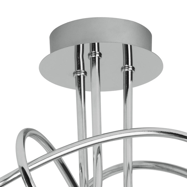 Deckenleuchte Joya III - Klarglas / Eisen - 3-flammig