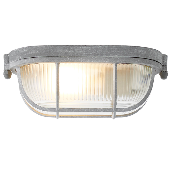 Deckenleuchte Bobbi I - Klarglas / Stahl - 1-flammig