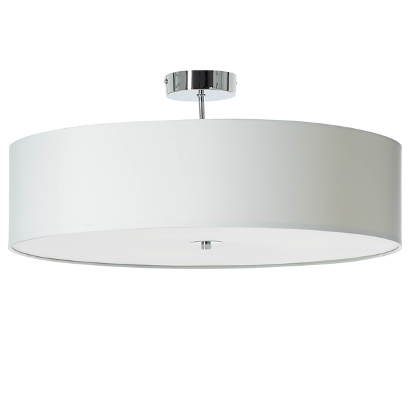 Deckenleuchte Andria I - Mischgewebe / Stahl - 3-flammig