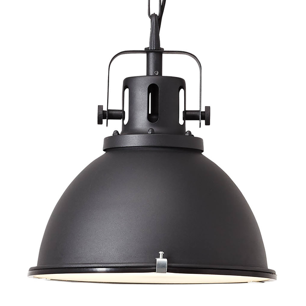 Pendelleuchte Jesper - Stahl - 1-flammig - Schwarz - Durchmesser: 38 cm