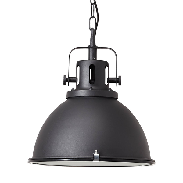 Pendelleuchte Jesper - Stahl - 1-flammig - Schwarz - Durchmesser: 38 cm