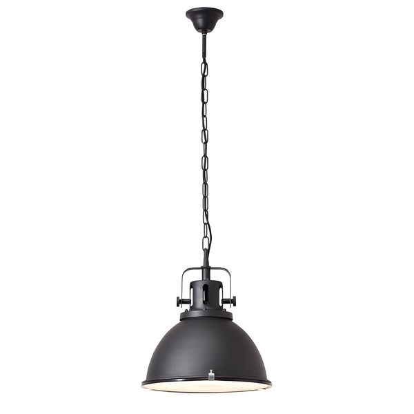 Pendelleuchte Jesper - Stahl - 1-flammig - Schwarz - Durchmesser: 38 cm