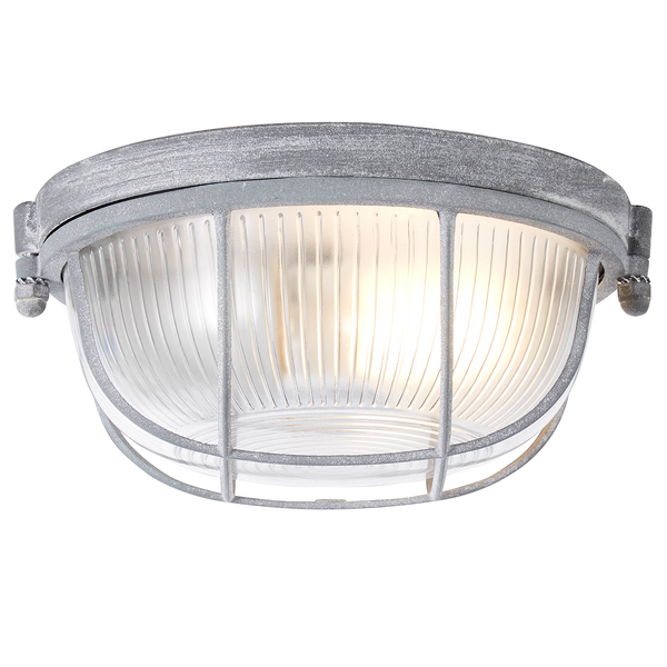 Deckenleuchte Lauren I - Klarglas / Stahl - 1-flammig