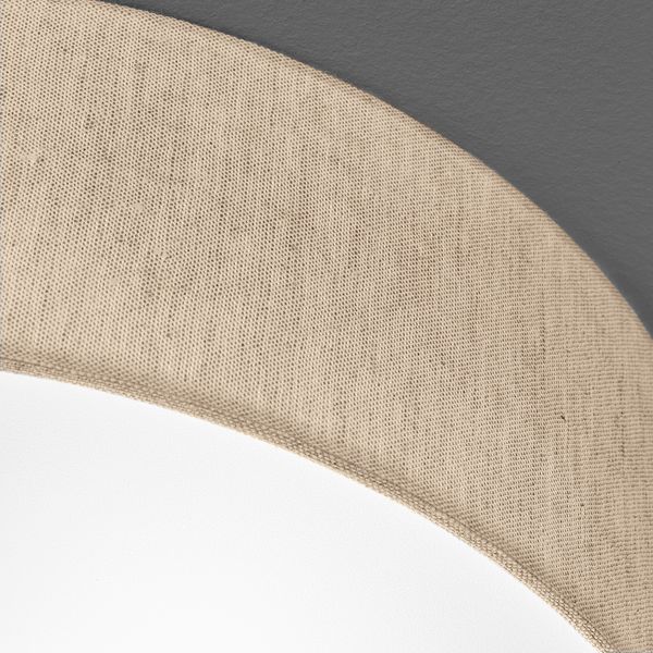 Deckenleuchte Aunet - Leinen / Eisen - 3-flammig