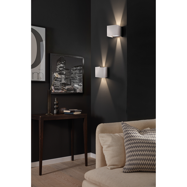 LED-Wandleuchte Atassu IV - Aluminium - 2-flammig
