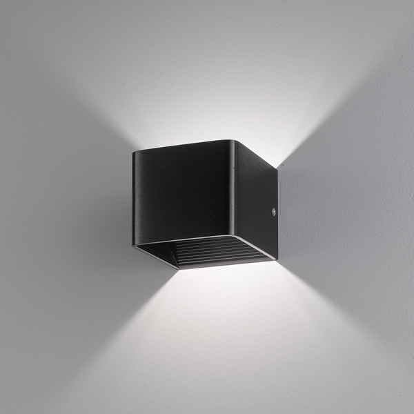 LED-Wandleuchte Atassu III - Aluminium - 1-flammig