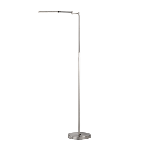 LED-Stehleuchte Atessa - Eisen - 1-flammig - Silber