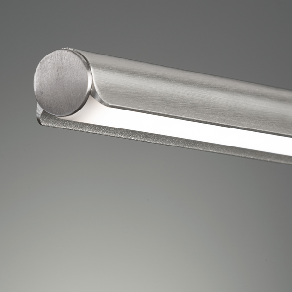 LED-Stehleuchte Atessa - Eisen - 1-flammig - Silber