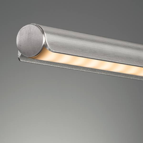 LED-Stehleuchte Atessa - Eisen - 1-flammig - Silber
