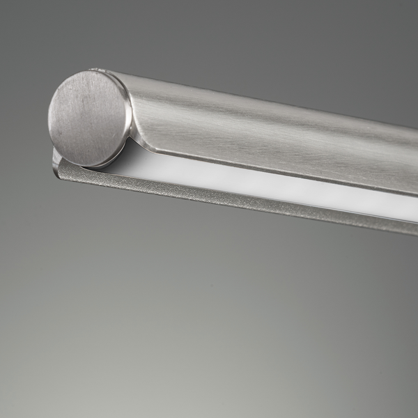 LED-Stehleuchte Atessa - Eisen - 1-flammig - Silber