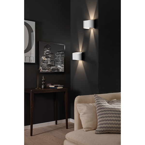LED-Wandleuchte Atassu VI - Aluminium - 2-flammig