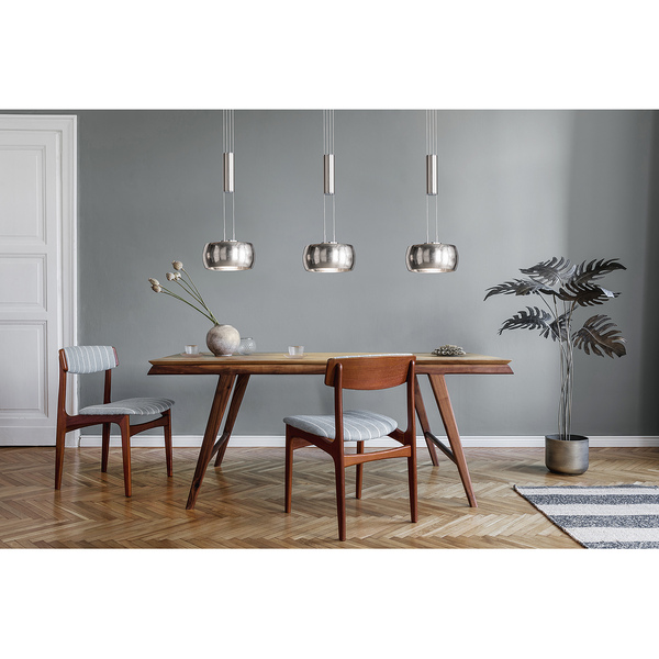 LED-Pendelleuchte Carov I - Eisen - 3-flammig