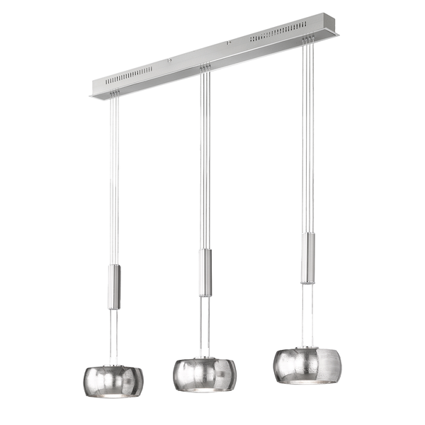 LED-Pendelleuchte Carov I - Eisen - 3-flammig