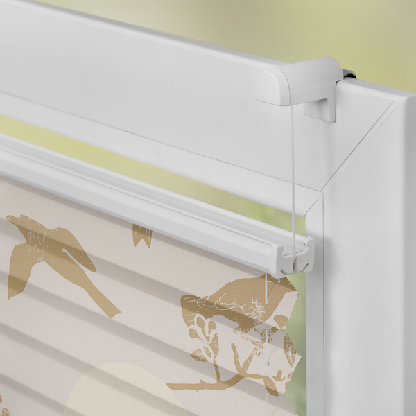 Plissee Klemmfix Moon Birds - Polyester - Beige - 45 x 130 cm