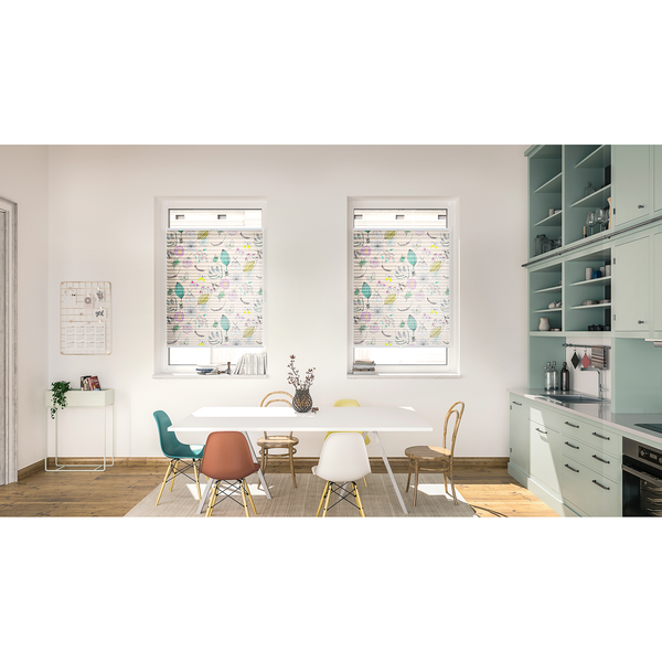 Plissee Klemmfix My Bohemian Garden - Polyester - Mehrfarbig - 80 x 130 cm
