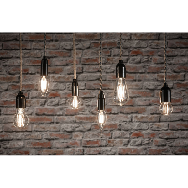 LED-Leuchtmittel Jersey (5er-Set) - Klarglas / Metall - 5-flammig