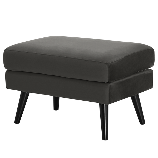 Polsterhocker Limeri - Samt Criada: Grau