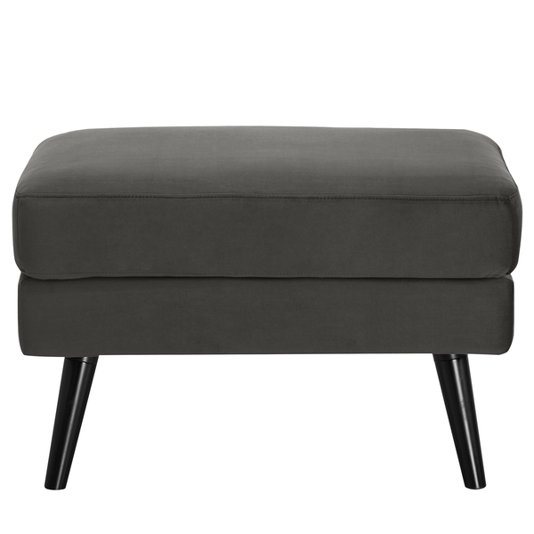 Polsterhocker Limeri - Samt Criada: Grau