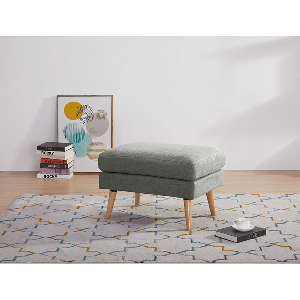 Polsterhocker Limeri - Filz Blix: Grau