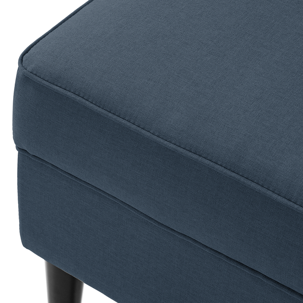 Polsterhocker Boddin - Webstoff Nims: Jeansblau