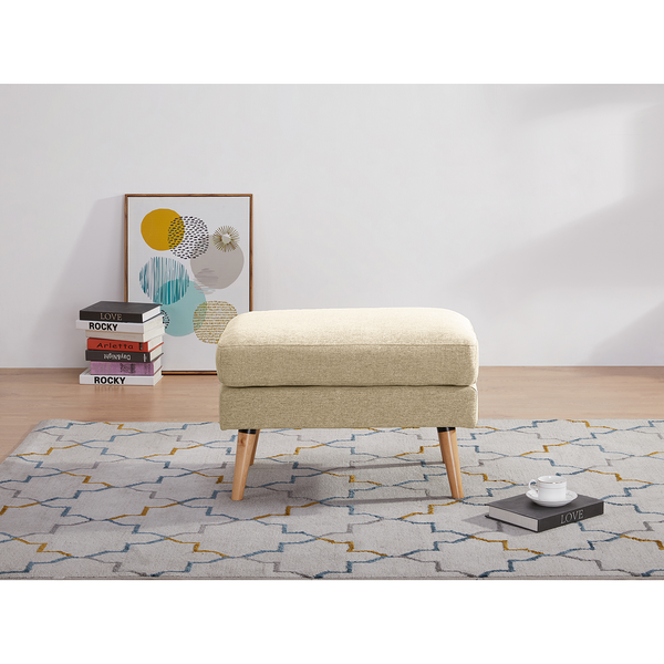 Polsterhocker Limeri - Filz Blix: Beige