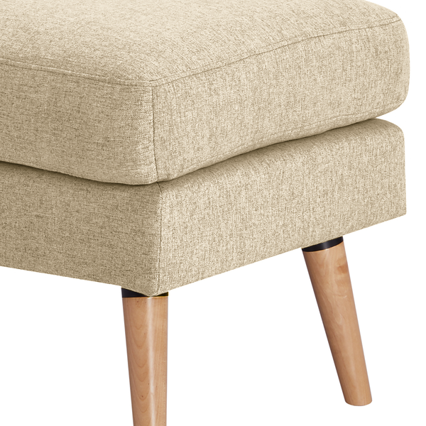 Polsterhocker Limeri - Filz Blix: Beige