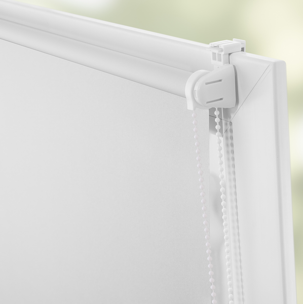 Klemmfix-Rollo Clanes - Polyester - Weiß - 90 x 150 cm