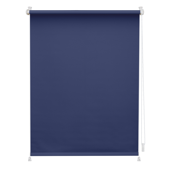Klemmfix-Rollo Clanes - Polyester - Blau - 90 x 150 cm