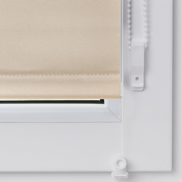 Klemmfix-Rollo Clanes - Polyester - Creme - 80 x 150 cm