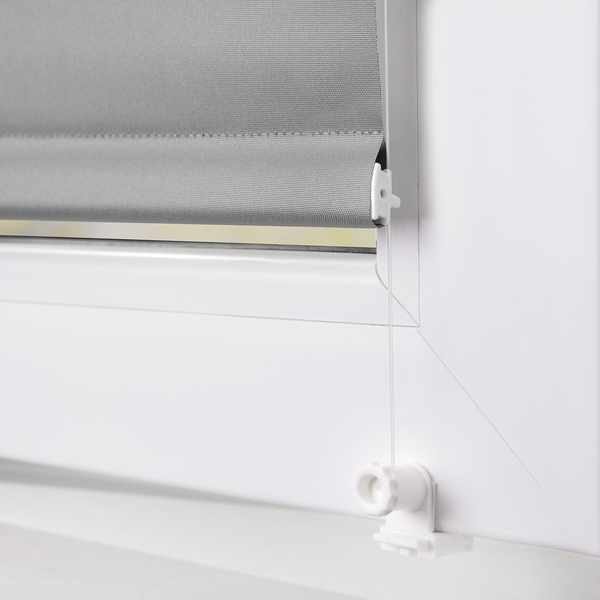 Klemmfix-Rollo Clanes - Polyester - Grau - 60 x 150 cm