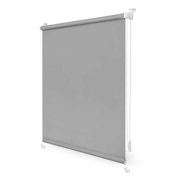 Klemmfix-Rollo Clanes - Polyester - Grau - 80 x 200 cm