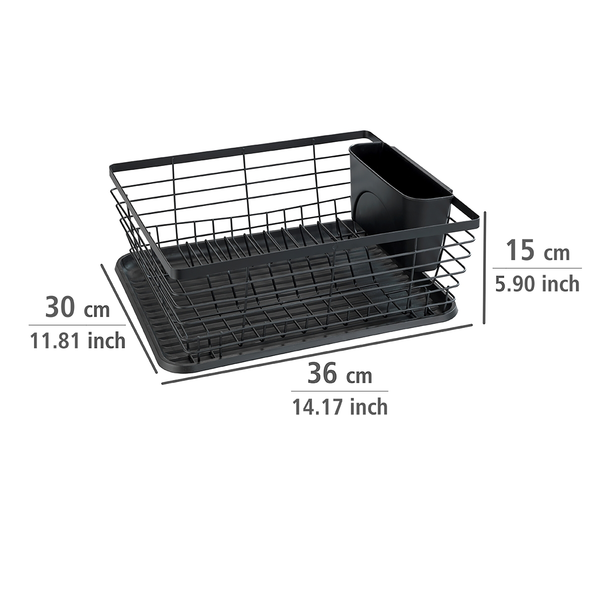 Geschirrabtropfer Drip - Metall / Polypropylen - Schwarz
