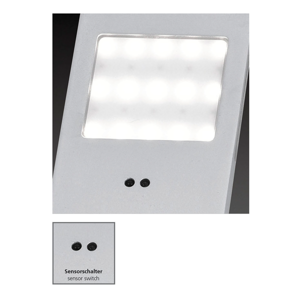 LED-Einbauleuchte Helena IV - Polycarbonat / Aluminium - 3-flammig