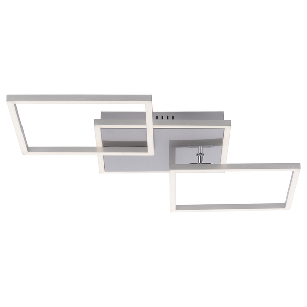 LED-Deckenleuchte Iven II - Polycarbonat / Aluminium - 3-flammig