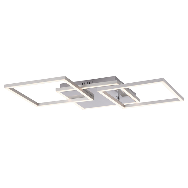 LED-Deckenleuchte Iven II - Polycarbonat / Aluminium - 3-flammig