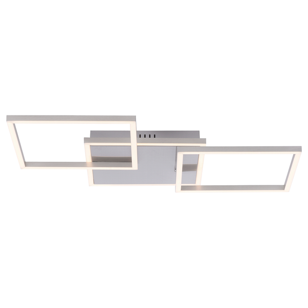 LED-Deckenleuchte Iven II - Polycarbonat / Aluminium - 3-flammig