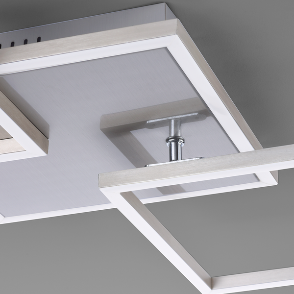 LED-Deckenleuchte Iven II - Polycarbonat / Aluminium - 3-flammig
