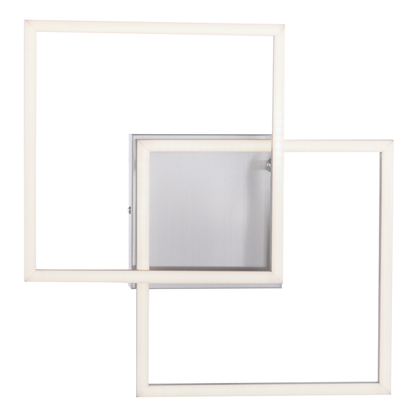 LED-Deckenleuchte Iven I - Polycarbonat / Aluminium - 2-flammig