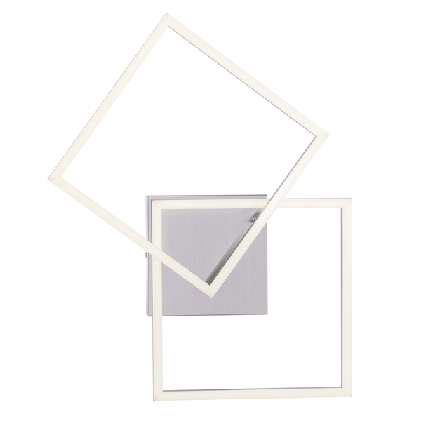 LED-Deckenleuchte Iven I - Polycarbonat / Aluminium - 2-flammig