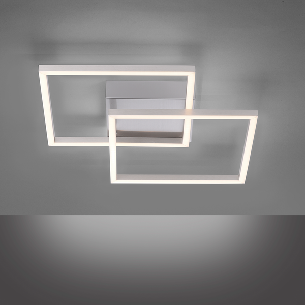 LED-Deckenleuchte Iven I - Polycarbonat / Aluminium - 2-flammig
