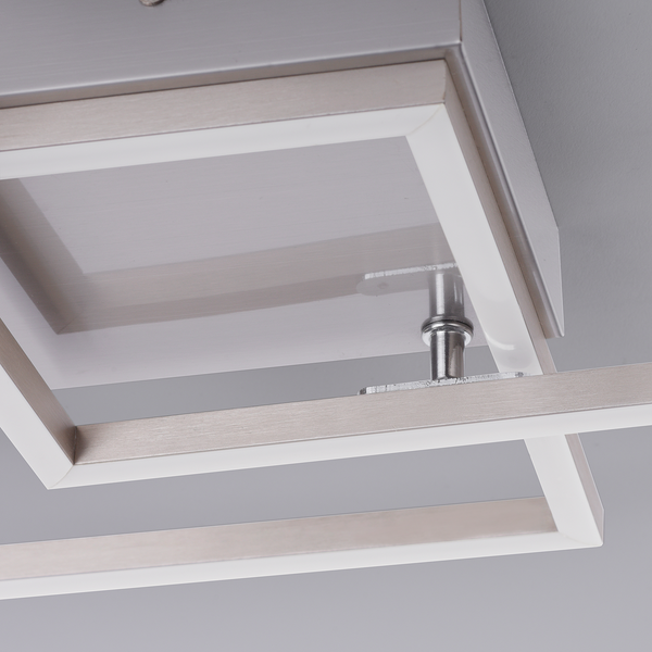 LED-Deckenleuchte Iven I - Polycarbonat / Aluminium - 2-flammig